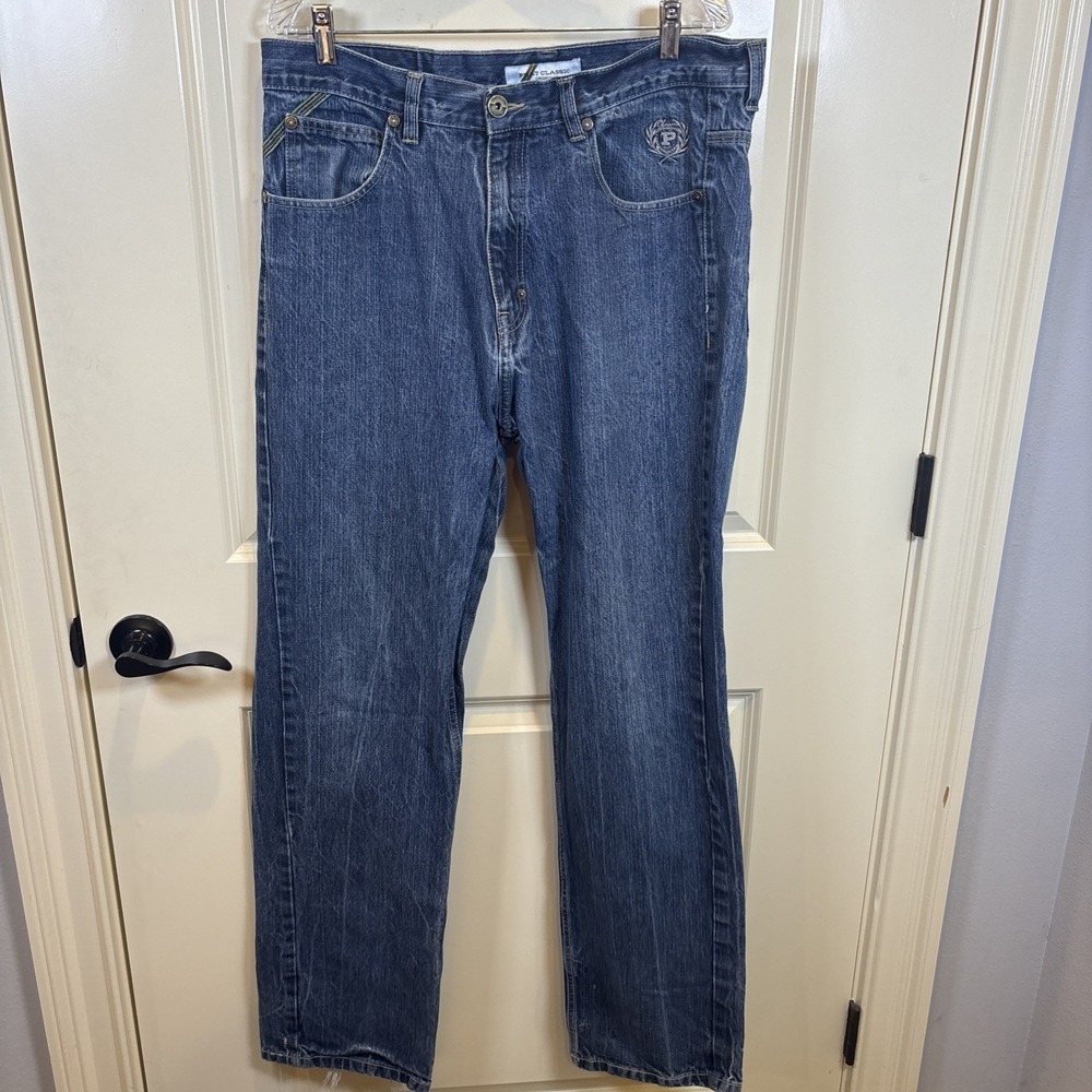 Vintage Phat Farm Classic Original Men 36x34 Baggy Embroidered Y2K Skater Jeans
